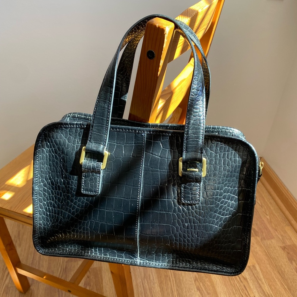 Valerie Steven’s Faux Crocodile Handbag